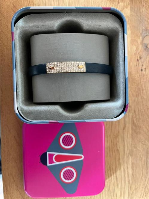 FOSSIL ARMBAND, Sieraden, Tassen en Uiterlijk, Armbanden, Zo goed als nieuw, Leer, Zwart, Verzenden