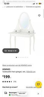 Ikea hemnes kaptafel, Huis en Inrichting, Ophalen, Zo goed als nieuw, 50 tot 100 cm, Minder dan 100 cm