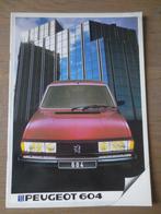 Autofolder Peugeot 604 . Folder is nieuw uit 1983, Boeken, Auto's | Folders en Tijdschriften, Nieuw, Peugeot, Ophalen of Verzenden