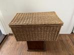 Mand zeegras met deksel 46 l x 29 d x 22 h cm, Huis en Inrichting, Woonaccessoires | Schalen en Manden, Overige materialen, Gebruikt