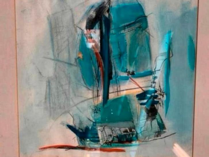 Schilderij nog drie stuks bekende schilder Ronald Evers., Antiek en Kunst, Kunst | Schilderijen | Modern, Ophalen of Verzenden