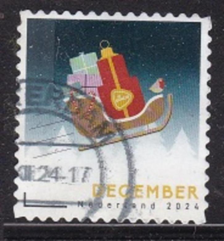 1432 - Nederland 4242 , Decemberzegel , Pakjes in slee , v, Postzegels en Munten, Postzegels | Nederland, Gestempeld, Na 1940