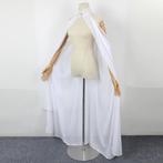 Witte middeleeuwse elven dames cape (larp steampunk elf), Verzenden, Nieuw, Historisch, Kleding