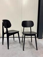 Zwarte houten stoelen – set van 8 – in topstaat, Huis en Inrichting, Ophalen, Scandinavisch-modern design, Zwart, Zo goed als nieuw