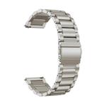 Horlogeband, rvs, 22 mm. Huawei, Garmin, citizen, seiko etc., Overige merken, Staal, Staal, Polshorloge