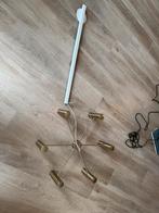 Light swing wit met gouden kroonluchter lamp, Ophalen of Verzenden, Zo goed als nieuw