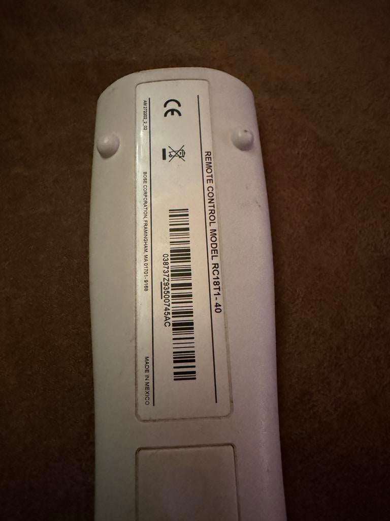 Originele Bose Lifestyle RC18T1-40 Afstandsbediening, Ophalen of Verzenden, Gebruikt, Origineel, Tv