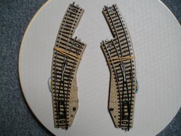 Marklin Ho m rails wisselset met wissel no 5141 L+5142 R beschikbaar voor biedingen