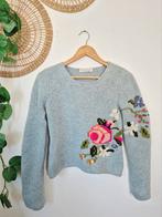 Geborduurde 100% wollen trui S, Kleding | Dames, Nougat London, Ophalen of Verzenden, Zo goed als nieuw, Maat 36 (S)
