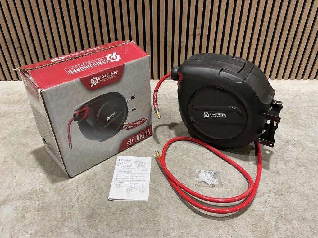 Stahlgruppe 20M Luchtslanghaspel 2 modellen nieuw in doos ‼️, Ophalen, Nieuw, Minder dan 200 liter/min, 10 bar of meer