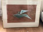 Schilderij met 3D glaskunst van Marielle Braanker, Ophalen of Verzenden