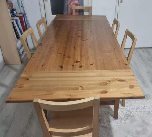 Vintage Eettafel IKEA LEKSVIK Uitschuifbaar, Huis en Inrichting, Tafels | Eettafels, Gebruikt, 50 tot 100 cm, Vijf personen of meer