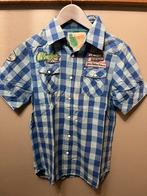 Overhemd, Kleding | Heren, Overhemden, Ophalen of Verzenden, Gedragen, Blauw, Halswijdte 38 (S) of kleiner