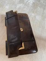 Vintage Handtas - Design Handvat, Sieraden, Tassen en Uiterlijk, Tassen | Damestassen, Ophalen, Gebruikt, Bruin, Handtas