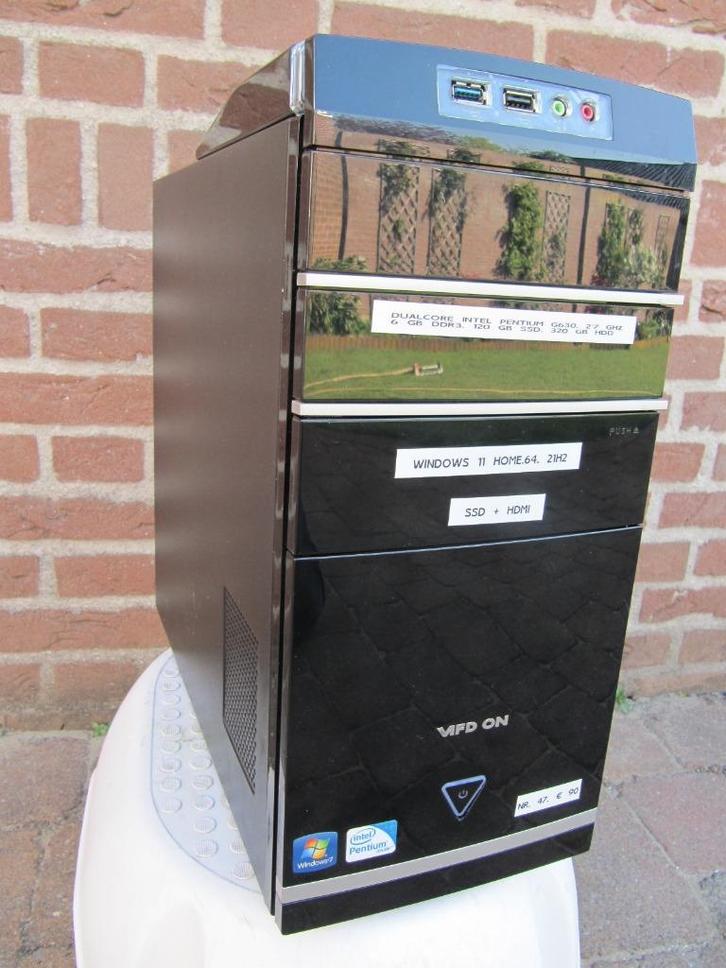 (Nr.47)Mooie Medion PC met DualCore Intel Pentium 2,7Ghz,SSD, Computers en Software, Computerbehuizingen, Zo goed als nieuw, Ophalen of Verzenden