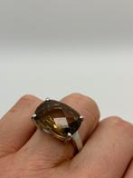 S391 Prachtige zilveren ring rooktopaas maat 19, 19 tot 20, Ophalen of Verzenden, Dame, Zilver