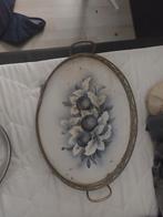 Antiek Decoratief Dienblad met Appels, Ophalen