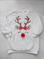 Zachte warme teddy kerst trui jurk met rendier Rudolf, Ophalen of Verzenden, Nieuw, Meisje, Trui of Vest