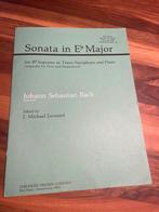 Bach Sonata Eb Major - Saxofoon & Piano, Piano, Klassiek, Ophalen of Verzenden, Zo goed als nieuw