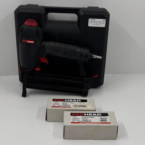 Redhead brad nailer F50RC tacker | In koffer | Met nagels |, Doe-het-zelf en Verbouw, Gereedschap | Handgereedschap, Zo goed als nieuw