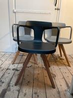 3 Originele Tolix T14 Bois Stoelen - Uniek!, Huis en Inrichting, Stoelen, Gebruikt, Drie, Ophalen of Verzenden, Grijs
