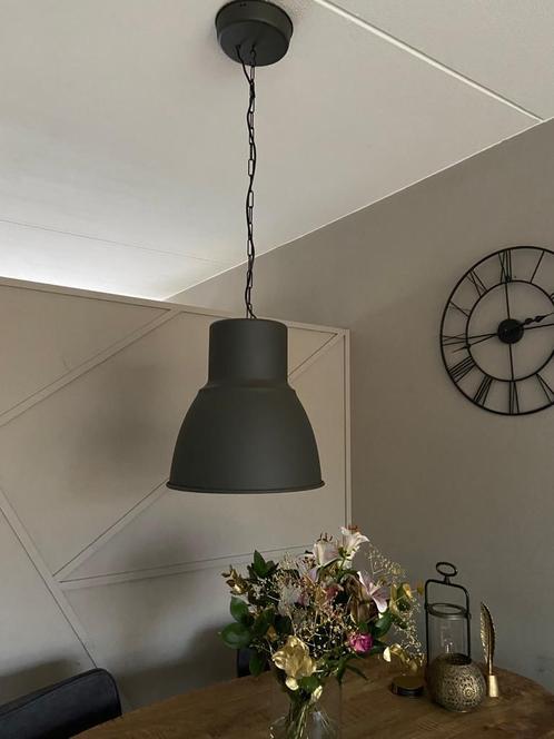 landelijke industriële hanglamp (donker grijs), Huis en Inrichting, Lampen | Hanglampen, Gebruikt, Minder dan 50 cm, Metaal, Verzenden