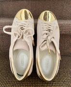 Gouden Wit Michael Kors leren Sneakers maat 36, Ophalen of Verzenden, Zo goed als nieuw, Wit, Sneakers of Gympen