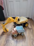 Graafmachine en kiepwagen zandbak, Kinderen en Baby's, Speelgoed | Buiten | Zandbakken, Ophalen, Gebruikt