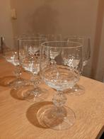 6 Kristallen Wijnglazen, Antiek en Kunst, Antiek | Glas en Kristal, Ophalen of Verzenden
