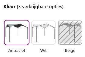 Paviljoen 3x3, partytent prieel 3 x 3 m wit GRATIS BEZORGD!, Tuin en Terras, Partytenten, Nieuw, Paviljoen, 2 meter of meer, Minder dan 5 meter