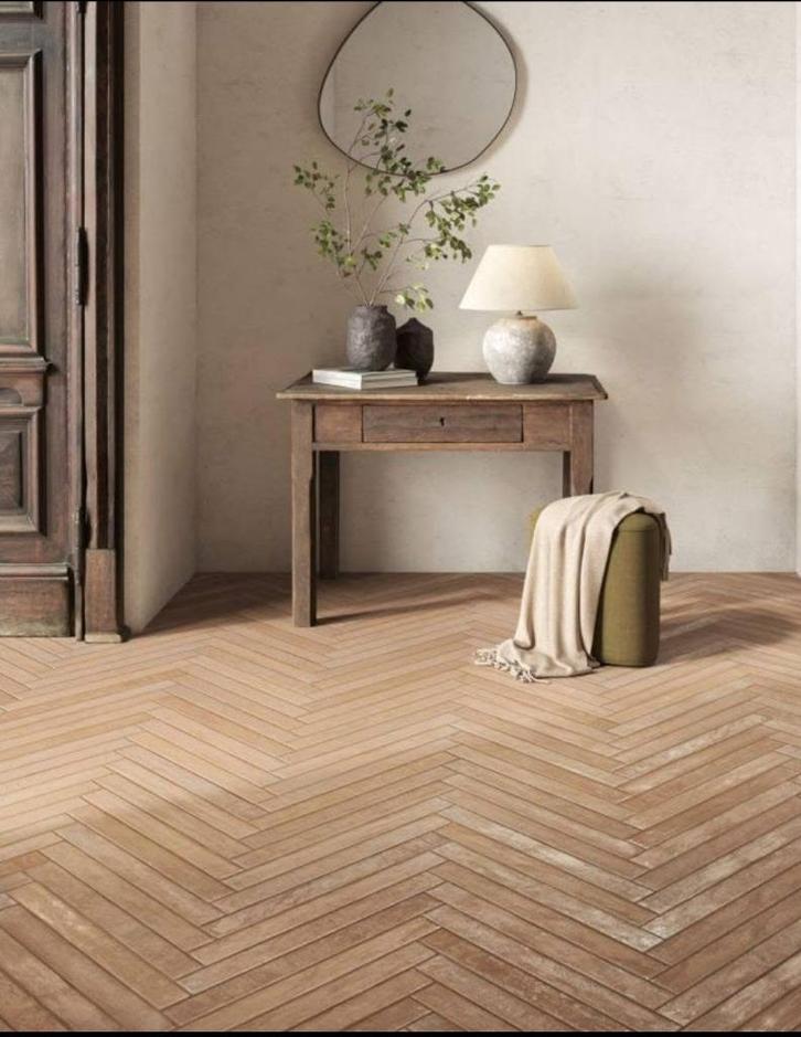 houtlook visgraat northwind oak 900x150x9mm R9 500M2 stock, Doe-het-zelf en Verbouw, Vloerdelen en Plavuizen, Nieuw, Plavuizen