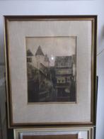 Ets van Dirk Harting ; Kamperbinnenpoort te Amersfoort, Antiek en Kunst, Ophalen of Verzenden