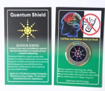 Quantum anti-straling sticker voor mobiele telefoons beschikbaar voor biedingen