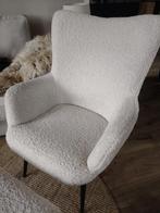 Fauteuil Teddy stof + voetenbankje, Huis en Inrichting, Minder dan 75 cm, Ophalen of Verzenden, Zo goed als nieuw, Stof