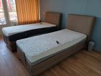 Boxspring bedden met afstandbediening - Almelo, Ophalen, Kunstleer, Bruin, Tweepersoons