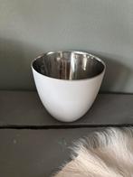 &Klevering waxinelichthouder wit/zilver, Huis en Inrichting, Woonaccessoires | Kandelaars en Kaarsen, Overige materialen, Wit