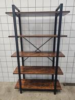 Nieuwe Industriële Stellingkast met 5 Planken zwart/bruin, Ophalen, 100 tot 150 cm, Nijmegen, Nieuw