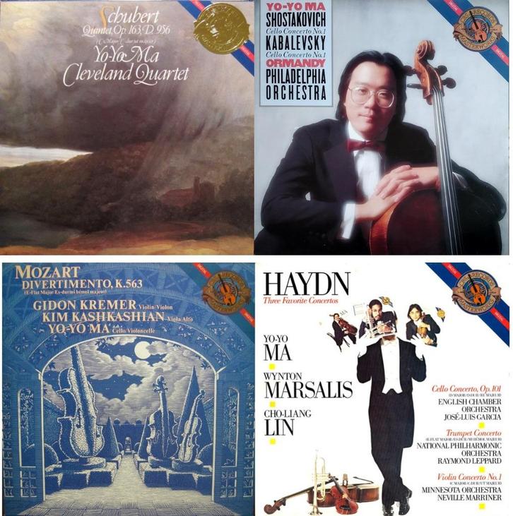 YO YO MA 4 LP, Cd's en Dvd's, Vinyl | Klassiek, Zo goed als nieuw, Romantiek, Kamermuziek, 12 inch, Verzenden