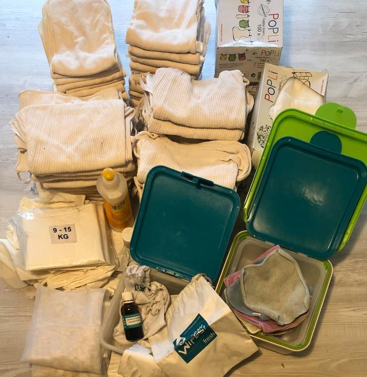 Wasbare luiers, strikluier (verk.) cheeky wipes, strikslips, Kinderen en Baby's, Badjes en Verzorging, Gebruikt, Overige typen