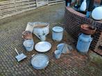 Zinken Tuindecoratie Set - Vintage Look, Antiek en Kunst, Ophalen