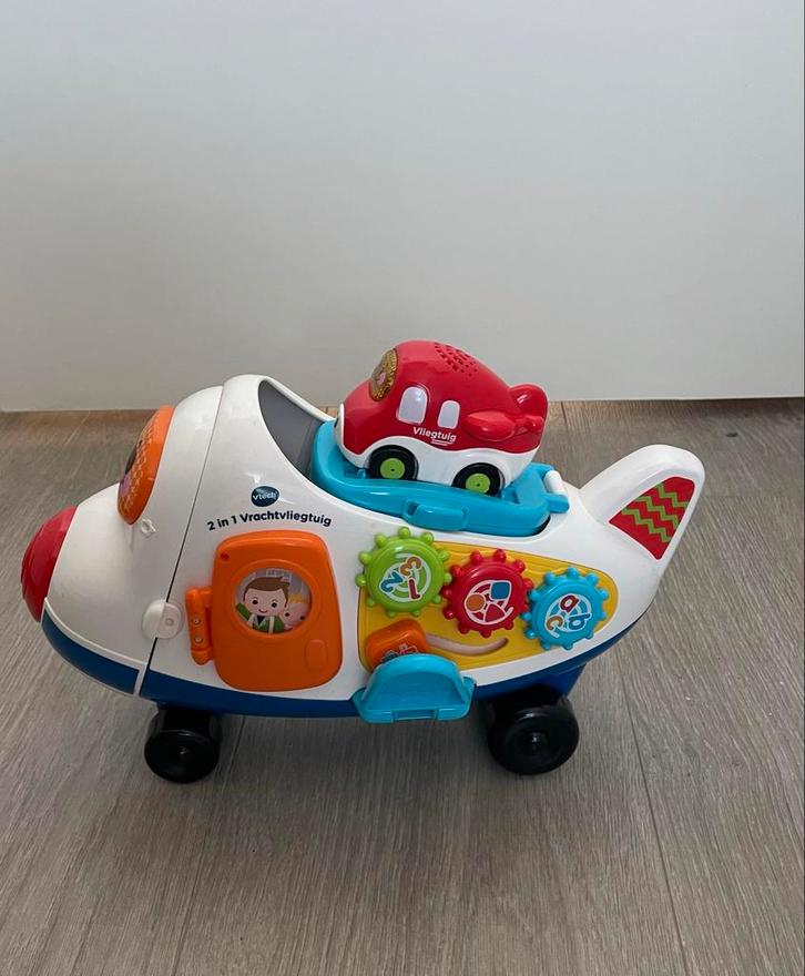 VTech 2-in-1 Vliegtuig met kleine vliegtuig, Kinderen en Baby's, Speelgoed | Vtech, Zo goed als nieuw, 6 maanden tot 2 jaar, Ophalen of Verzenden