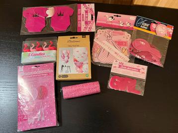Babyshower Versiering Meisje - Nieuw! beschikbaar voor biedingen