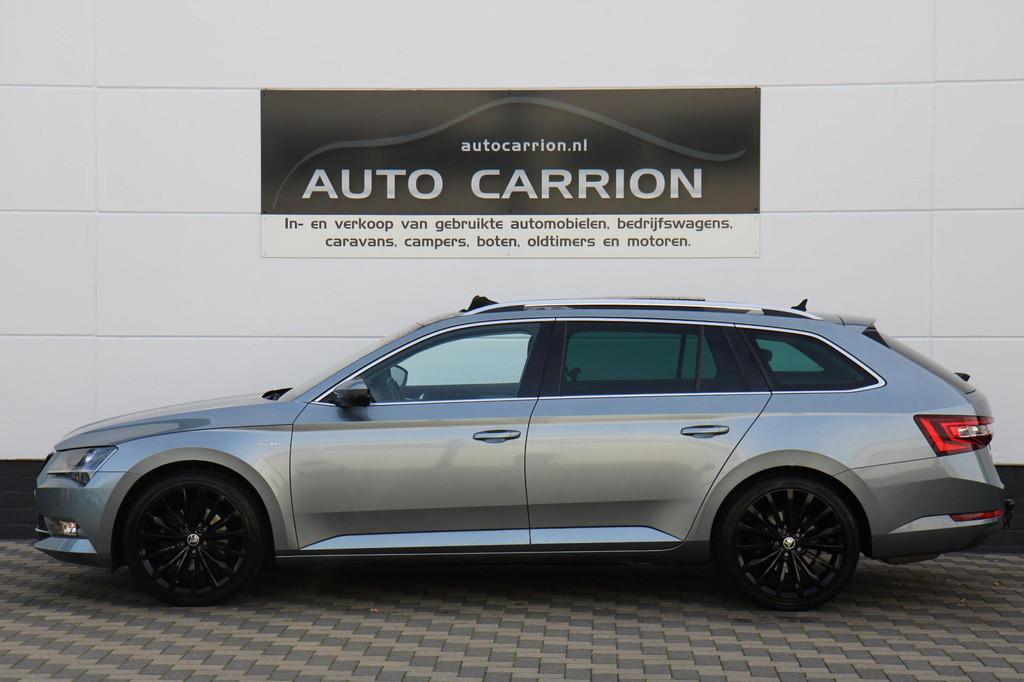 Skoda Superb 2.0 TSI DSG 220PK Laurin & Klement Pano Carplay, Auto's, Skoda, Gebruikt, Zwart, 4 cilinders, 1984 cc