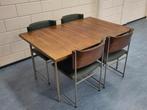 Vintage Pastoe eettafel SM08 eetkamerstoel Cees Braakman, Gebruikt, ., 4 tot 6 stoelen, .