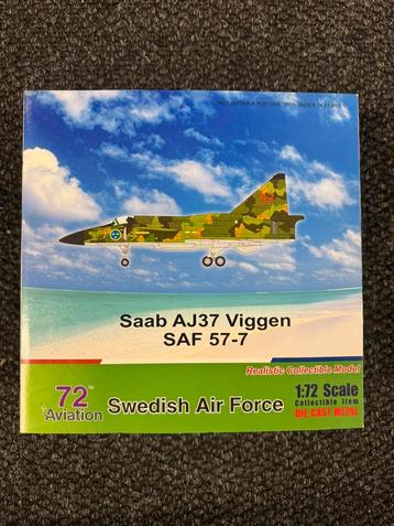 Aviation 72 Saab Viggen AJ37 1/72 diecast schaalmodel beschikbaar voor biedingen