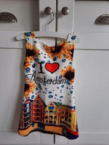 NIEUW! I Love Amsterdam Zomerjurkje Grachten Jurk Maat 80 beschikbaar voor biedingen