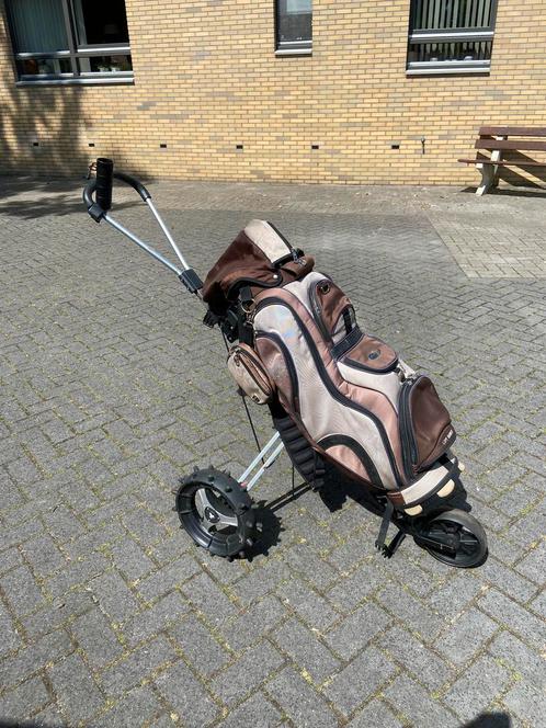 Trolley en Cartbag Bennington ., Sport en Fitness, Golf, Gebruikt, Tas, Ophalen of Verzenden