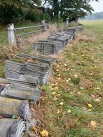 Dakpannen grijs, Doe-het-zelf en Verbouw, Dakpannen en Dakbedekking, Ophalen, Gebruikt, Steen of Klei, 15 m² of meer