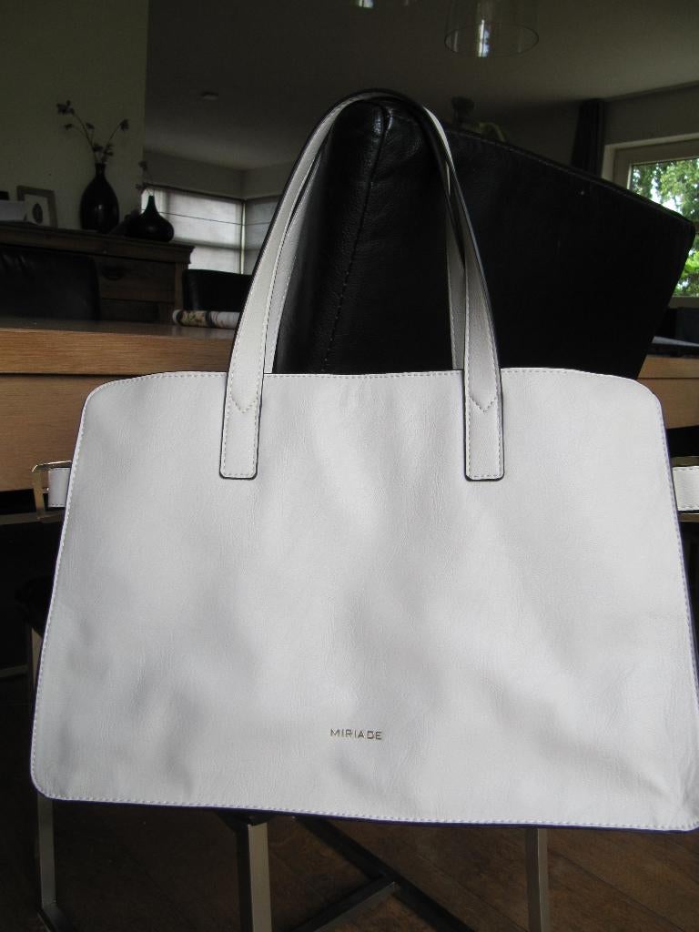 Crèmekleurige tas Miriade. Nieuw! , Ophalen of Verzenden, Nieuw, Wit, Handtas