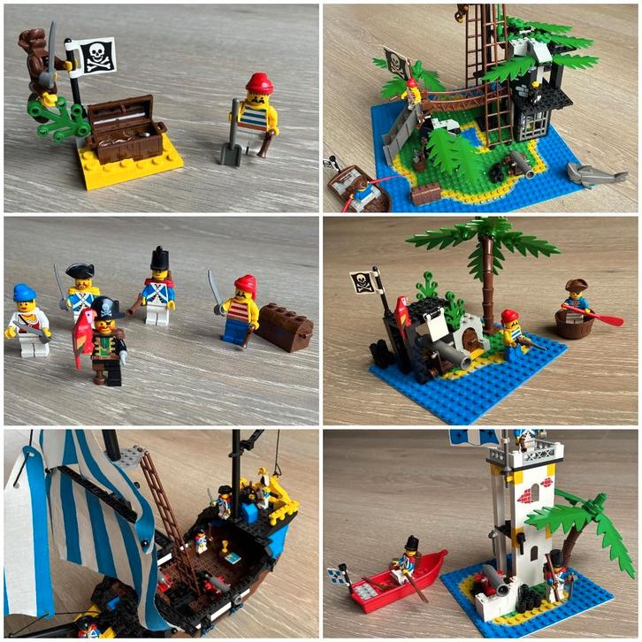 LEGO - Piratenlego - 6 sets 100% compleet, Kinderen en Baby's, Speelgoed | Duplo en Lego, Zo goed als nieuw, Lego, Complete set